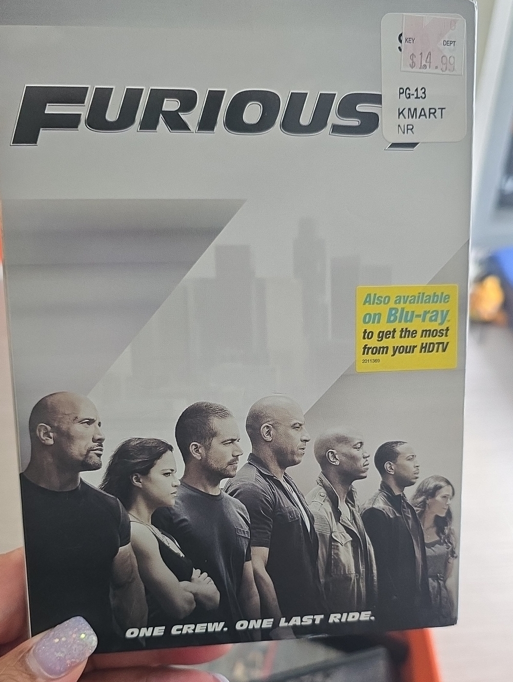 Furious 7 DVD Movie - Gray Cover